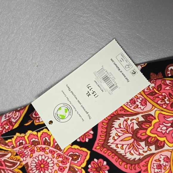 New no boundaries paisley brown black flare leggings women's size XL 15-17 - Picture 4 of 9